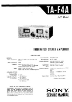 Sony TA-F4A - Service Manual 